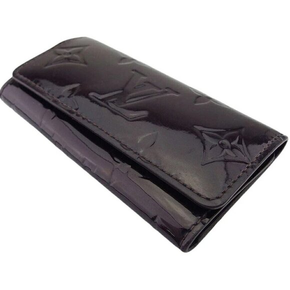 LOUIS VUITTON Key Case Verni Alamand (Purple) Gold USED - Picture 5 of 10